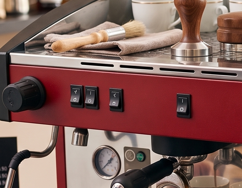 Cafetera Semiautomatica De Erogacion Continua 2 Grupos 2,400W 110V Magister STILO MS100