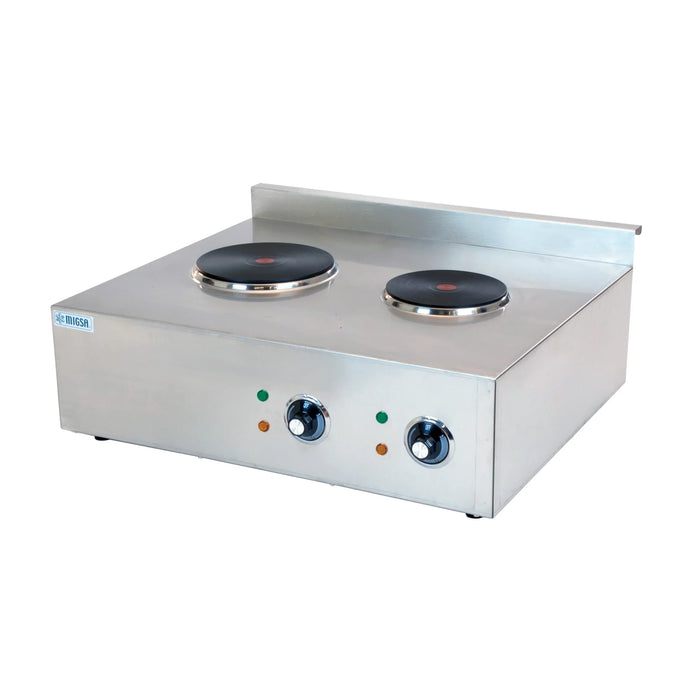 Parrilla Eléctrica De 2 Secciones 2+2.5 Kw 220V Migsa HSC-2205