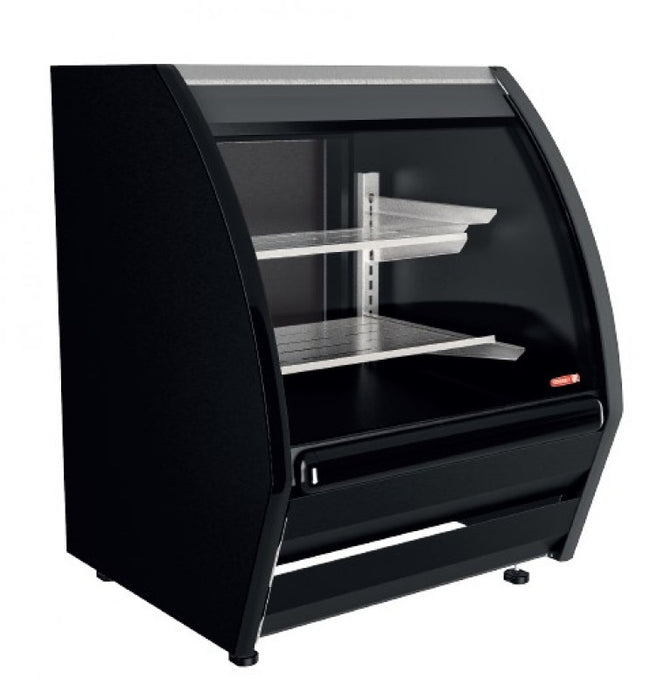 Vitrina Delicatessen Exhibidora Vidrio Curvo 91.5cm Negro Torrey DRD3-LS-N