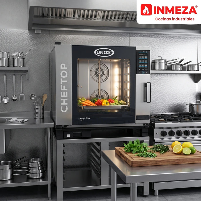 Horno Sobremesa a Gas Combinado 6 Bandejas GN 2/1 CHEFTOP MIND.Maps Unox XEVC-0621-GPRM