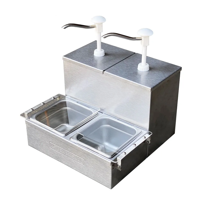 INTERNATIONAL SC-2 Surtidor de Catsup y Mostaza, 2 Depositos, 2 Insertos.