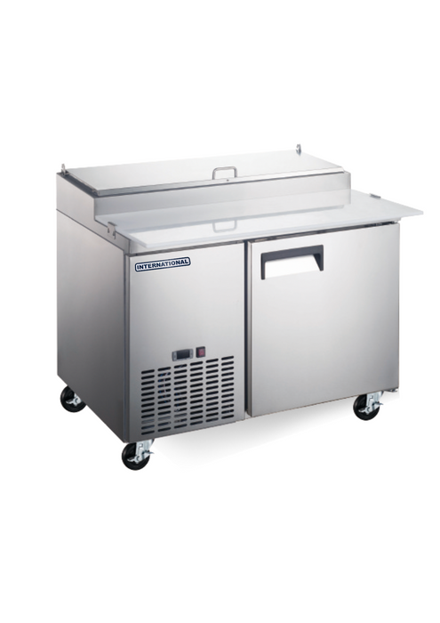 Mesa de Preparación de Pizza 1 Puerta 10 Pies INTERNATIONAL INT/MPP-1P-AI