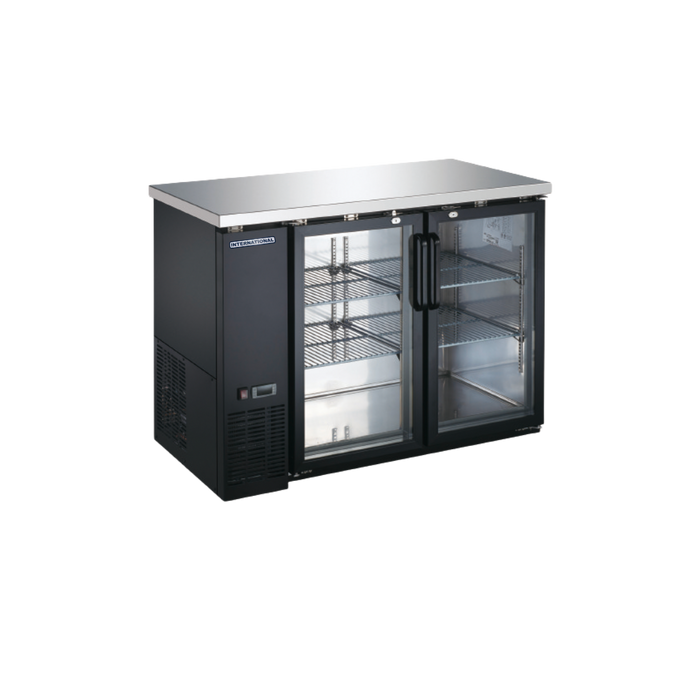 Enfriador Barra Trasera 2 Puertas de Vidrio 11 Pies INTERNATIONAL INT/BBC-2PV-AI