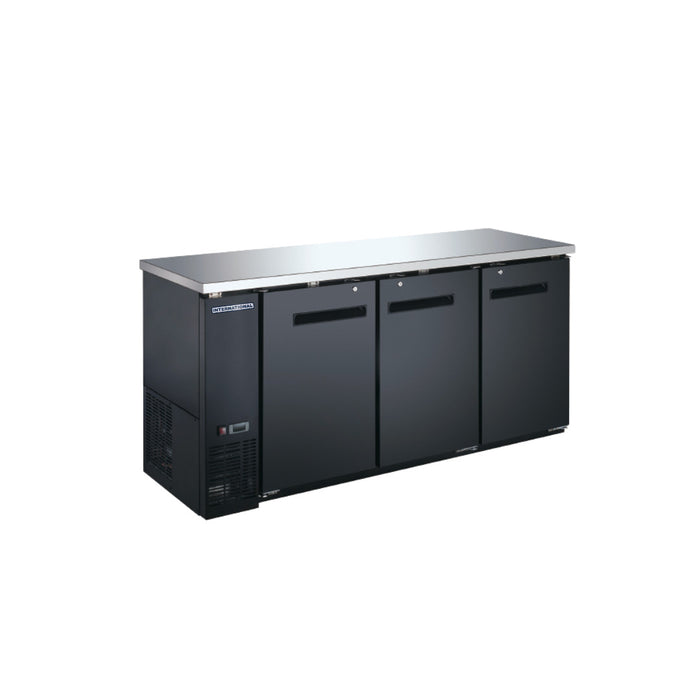 Enfriador Barra Trasera 3 Puertas Solidas 19 Pies INTERNATIONAL INT/BBC-3PS-AI