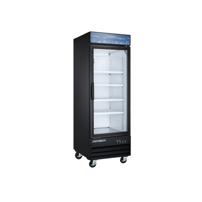 Congelador Vertical 1 Puerta de Vidrio 23 Pies INTERNATIONAL INT/CV-1PV-AI