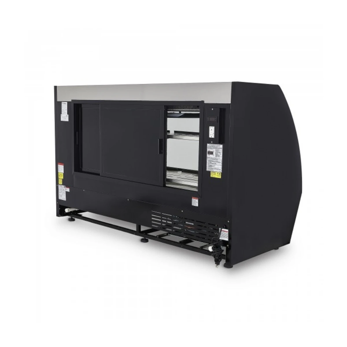 Vitrina Cremera Negra Luz Led 17.83 Pies ( 1029931 ) Imbera PHS-17N F2-N