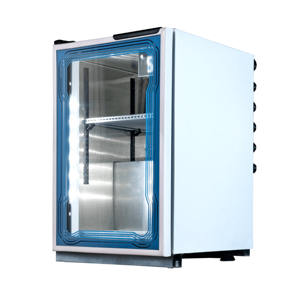 Refrigerador Médico Vertical Blanco Luz Led con Cerradura 1 Pie (1024778) Imbera VMC01-M1