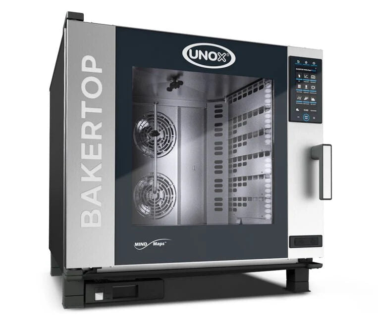 Horno Sobremesa a Gas Combinado 5 Bandejas 66x46 cm Un BAKERTOP MIND.Map Unox XAVC-06FS-GPRM-AL