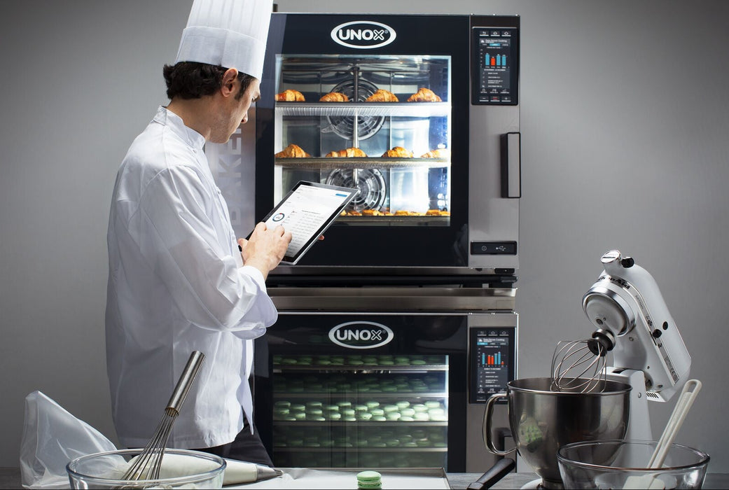 Horno Sobremesa a Gas Combinado 5 Bandejas 66x46 cm Un BAKERTOP MIND.Map Unox XAVC-06FS-GPRM-AL