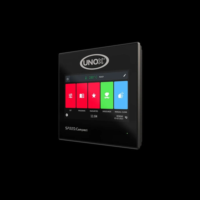 Horno Convección y Cocción Acelerada Eléctrico 1 Bandeja 30x30 cm SPEED.Compact™ ECO  Unox XEMA-01NS-MCDS-AL
