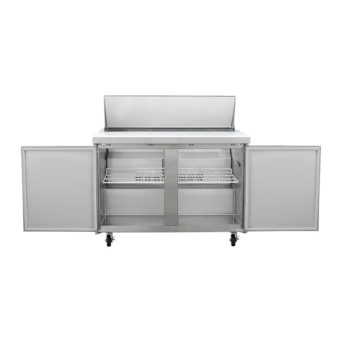 Mesa Para Ensaladas 2 Puertas 13 Pies Icehaus ME-2P-SS-01