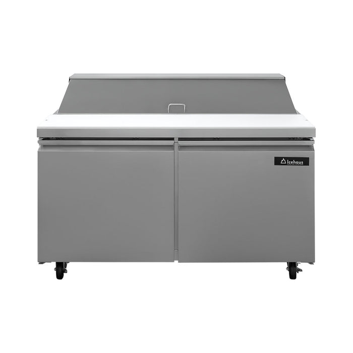 Mesa Para Ensaladas 2 Puertas 17 Pies Icehaus ME-2P-SS-02