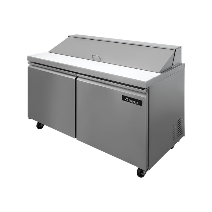Mesa Para Ensaladas 2 Puertas 17 Pies Icehaus ME-2P-SS-02