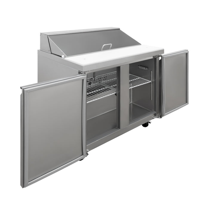 Mesa Para Ensaladas 2 Puertas 9 Pies Icehaus ME-2P-SS-03