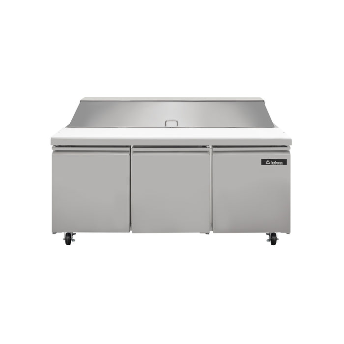 Mesa Para Ensaladas 3 Puertas 19 Pies Icehaus ME-3P-SS-01