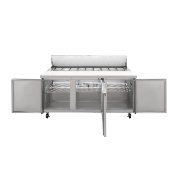 Mesa Para Ensaladas 3 Puertas 19 Pies Icehaus ME-3P-SS-01