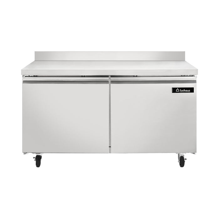 Mesa De Trabajo Refrigerador 2 Puertas 15 Pies Icehaus MTR-2P-SS-02