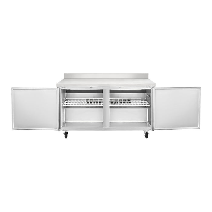 Mesa De Trabajo Congelador 2 Puertas 15 Pies Icehaus MTC-2P-SS-02