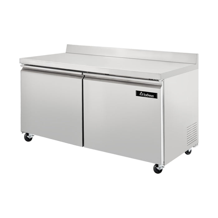 Mesa De Trabajo Congelador 2 Puertas 15 Pies Icehaus MTC-2P-SS-02