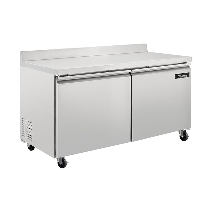 Mesa De Trabajo Congelador 2 Puertas 15 Pies Icehaus MTC-2P-SS-02