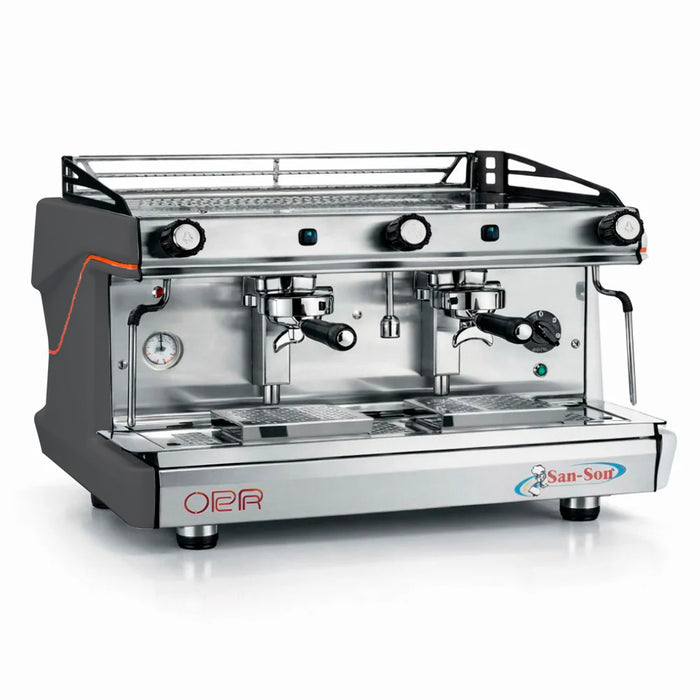 Cafetera Italiana Semiautomática Negra 2 Grupos 240 tz/hr San-Son OPERA2G PU-N