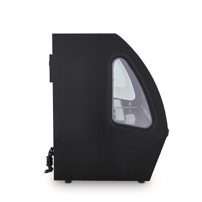 Vitrina Exhibidora Vidrio Curvo 152cm Negro Torrey DRD5-N