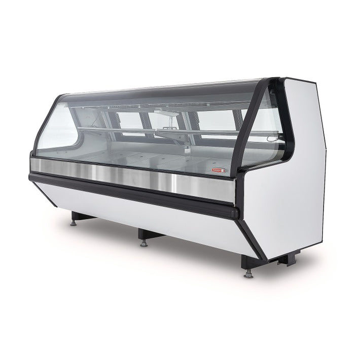 Vitrina Carnicera Tramo Exhibidor Acero Inox 250cm Torrey TEC250-AI