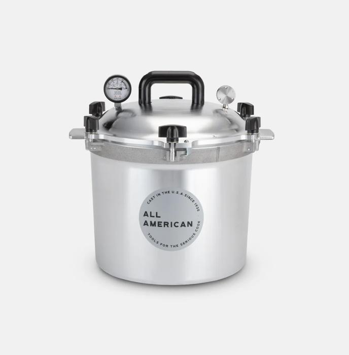 Olla de presion Red Tomato de 21.5 Qt  Aluminio, Pescado Carne Verduras All American 921RD