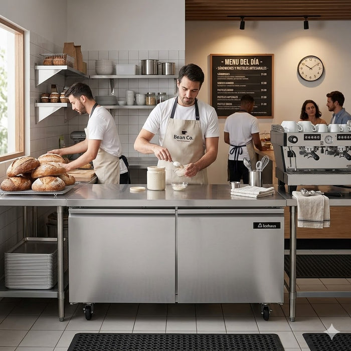 Refrigerador Bajo Barra 2 Puertas 11 Pies Icehaus RBB-2P-SS-01