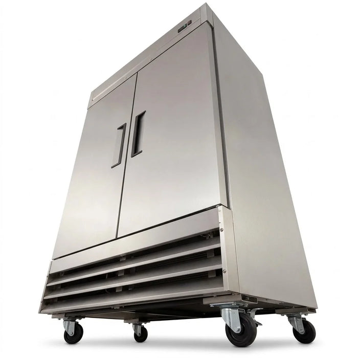 Refrigerador Vertical 2 Puertas Solida Acero Inox 47 Pies Torrey RVSA-47UI