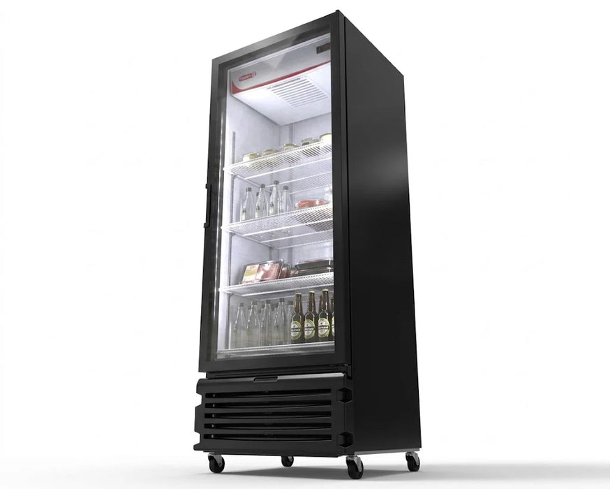Refrigerador Vertical Exhibidor 1 Puerta Cristal Negro 19 Pies Torrey VR20