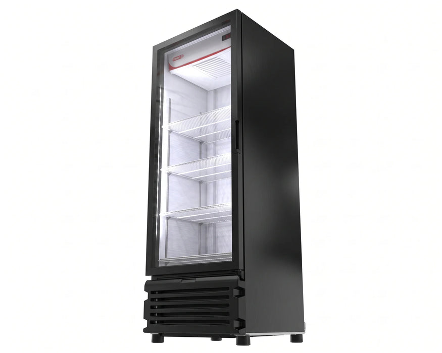 Refrigerador Vertical Exhibidor 1 Puerta Cristal Negro 19 Pies Torrey VR20