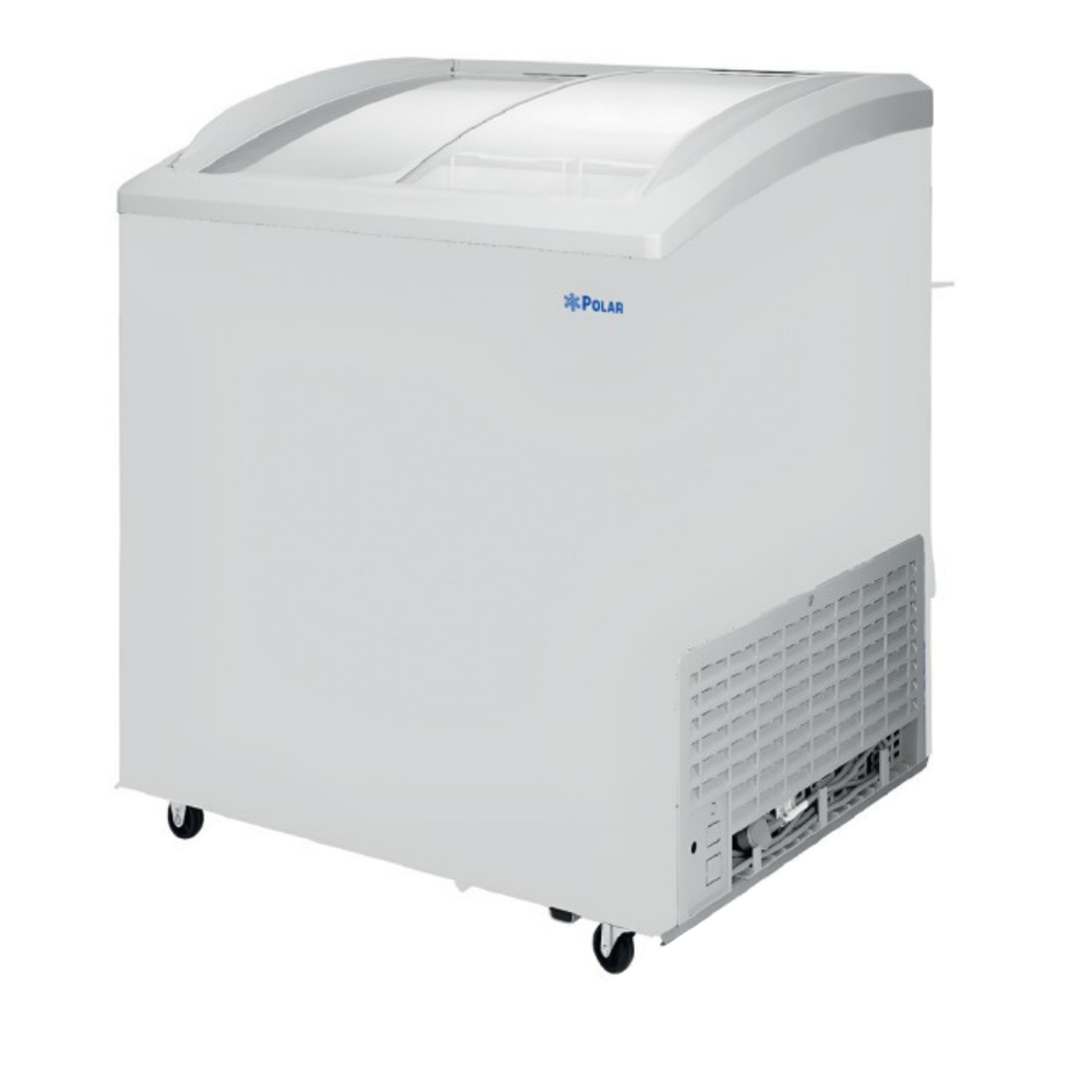Polar CH-200CR Congelador horizontal tapa cristal curvo 152 litros CCH ...