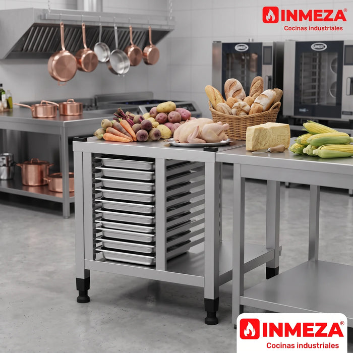 Stand Ultra Alto Posicionamiento en el Suelo 10 Bandejas GN 1/1 Unox XWDRA-1011-U