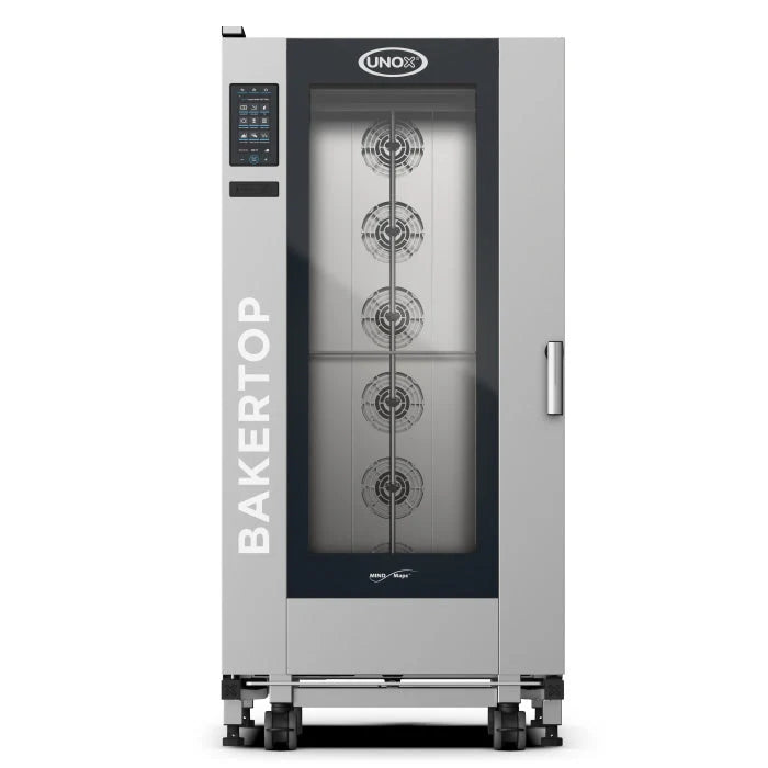 Horno de Carro a Gas Combinado 16 Bandejas 66x46 cm BAKERTOP MIND.Map Unox XABL-16FS-GPRS-AL