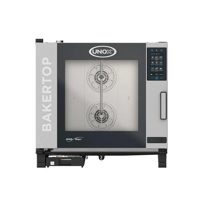 Horno Sobremesa a Gas Combinado 5 Bandejas 66x46 cm Un BAKERTOP MIND.Map Unox XAVC-06FS-GPRM-AL
