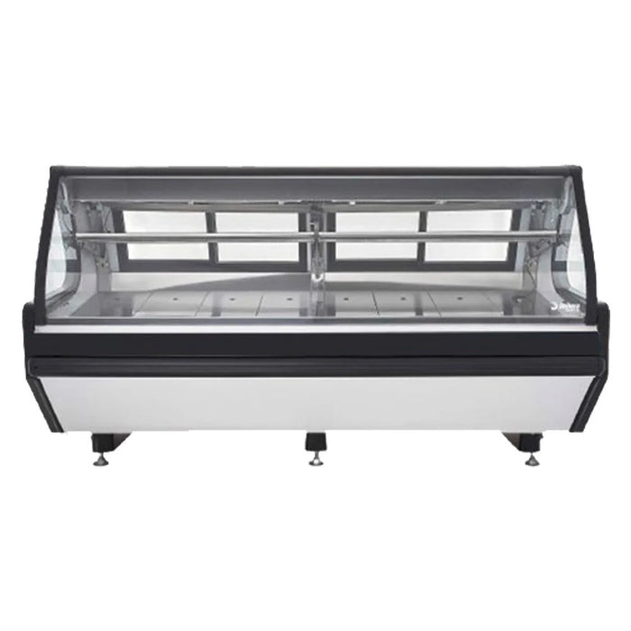 Vitrina Carnicera Acero Inox con Mosaico Negro Luz Led 636 L (1029120) Imbera VMCA-250AI