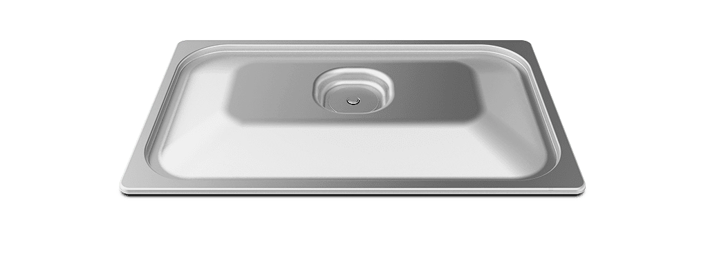 Tapa Acero Inox con Burlete en Silicona GN 1/1 VACUUM.LID Unox TG110