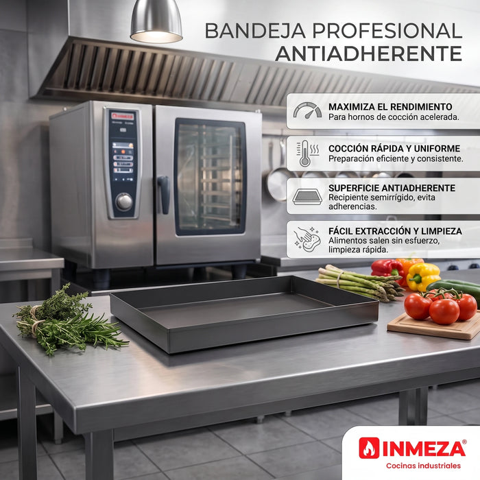 Recipiente Semirrígido Antiadherente 30x30cm SPEED.Basket SLIM Unox TG131