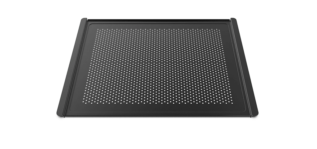 Bandeja en Aluminio Microperforada con Recubrimiento Antiadherente 46x33 cm FORO.BLACK Unox TG330