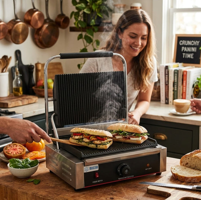 Plancha Panini Grande 2 Kw 120V Migsa BN-811E