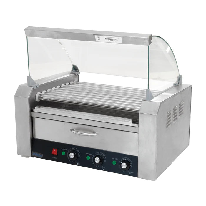 Asador De Salchichas De 9 Tubos Con Cajon Para Pan 120V Migsa HHD-09A