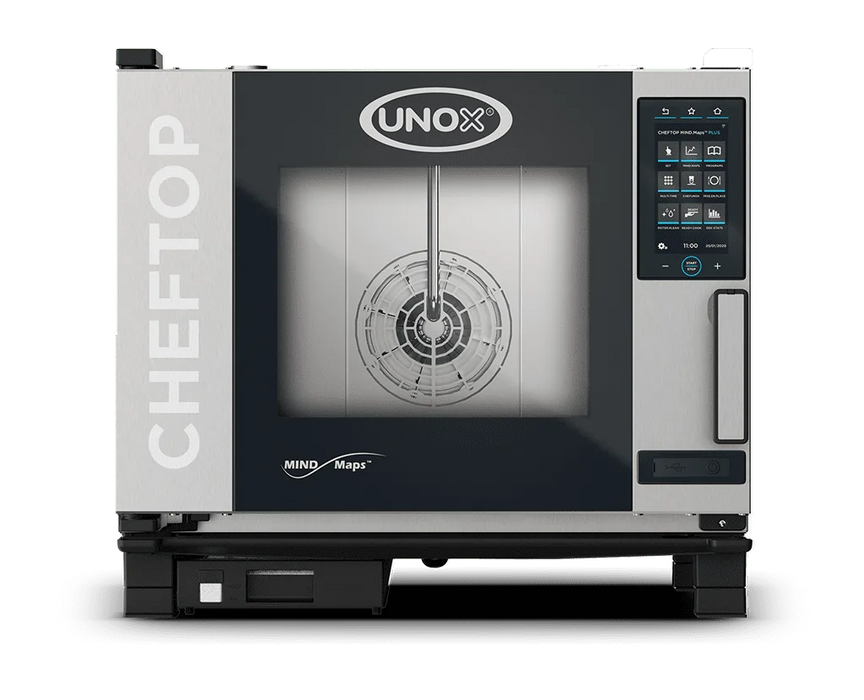 CHEFTOP MIND.Maps Horno Sobremesa a Gas Combinado 5 Bandejas GN 1/1 Unox XEVC-0511-GPRM-MS