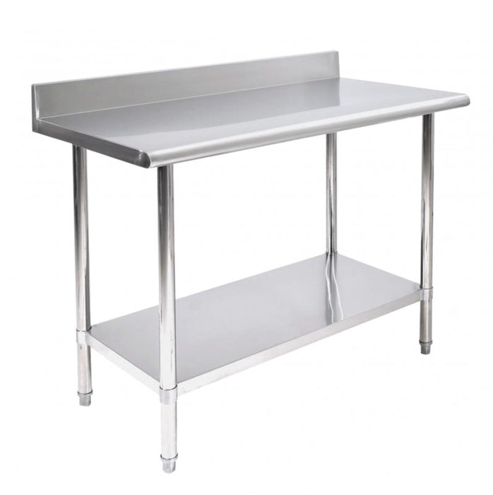 Mesa Trabajo de Pared Acero Inox 152x60x87cm con Entrepaño Inferior Torrey MAIR 24x60