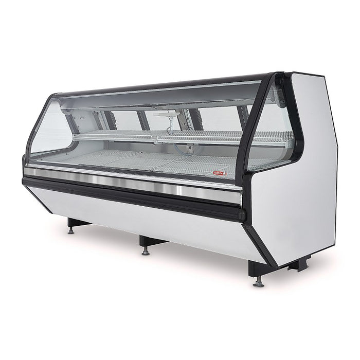 Vitrina Carnicera Tramo Exhibidor Vidrio Frontal Abatible Inox 250cm Torrey TEC250LIFTL