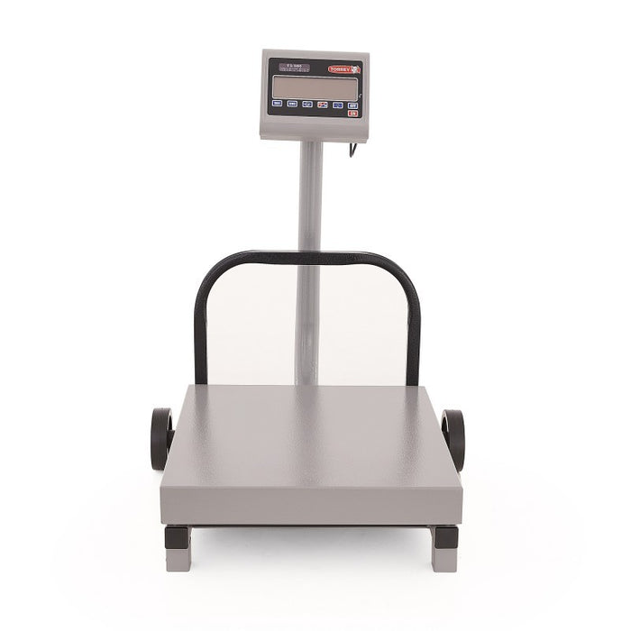 Bascula con Plataforma de Recibo Movil Uso Rudo, Pesa Kilos y Libras 500Kg Torrey FS500