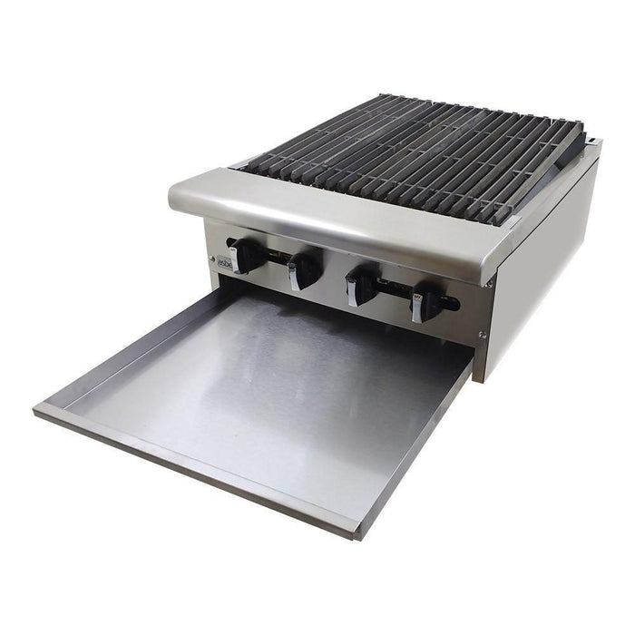 ASBER AERB-24 Asador Radiante de 24" Acero Inoxidable Envio por Cobrar Asadores ASBER 