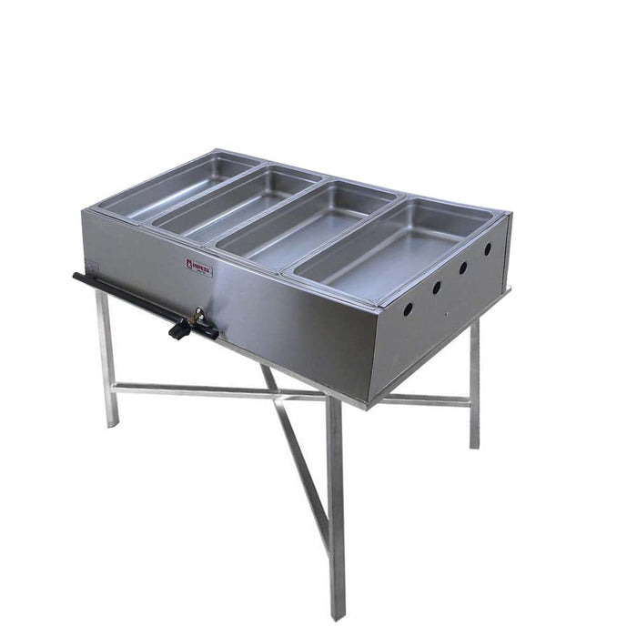 Baño María 4 enteros a Gas LP INMEZA FACTORY BM4/4e LP