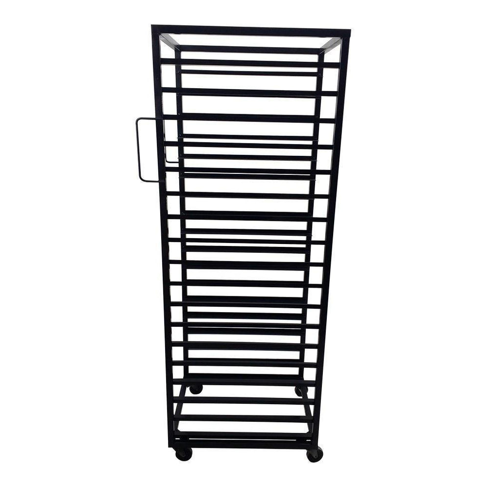 Carro Rack Espiguero Negro 18 Charolas INMEZA FACTORY EER18