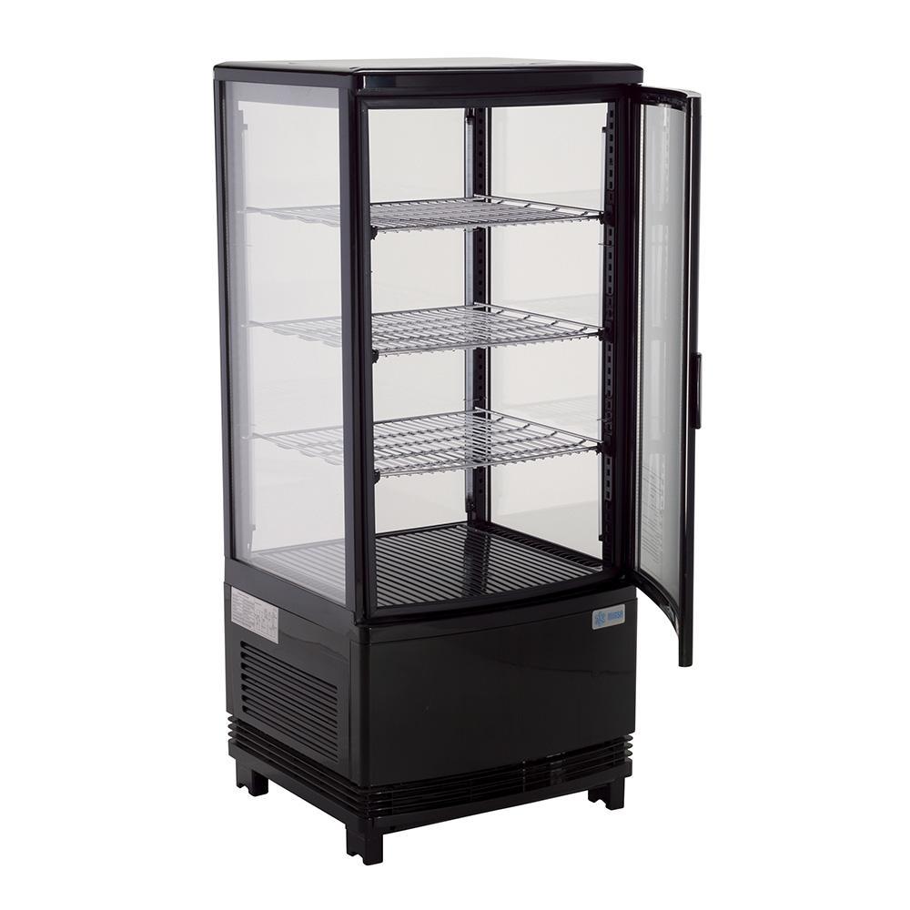 Refrigerador De Exhibicion Panoramico Cristal Curvo 82 L 180W 110V 